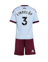 Aston Villa Victor Lindelof #3 Alternativní dres pro děti 2026-27 Krátký Rukáv (+ trenýrky)